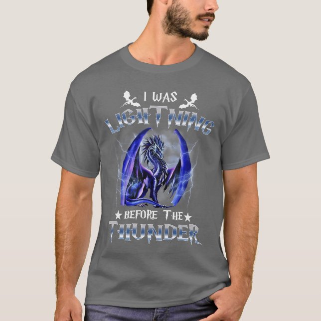 T-shirt J'étais Lightnings Beforehehunder Dragons Hommes F (Devant)