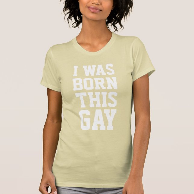 T-shirt J'étais né cet homosexuel (Devant)