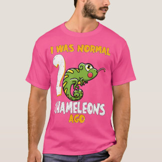 T-shirt J'Étais Normal Il Y A 2 Chameleon