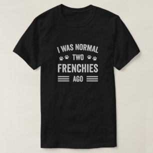 T-shirt J'Étais Normal Il Y A Deux Français Typographie Fr