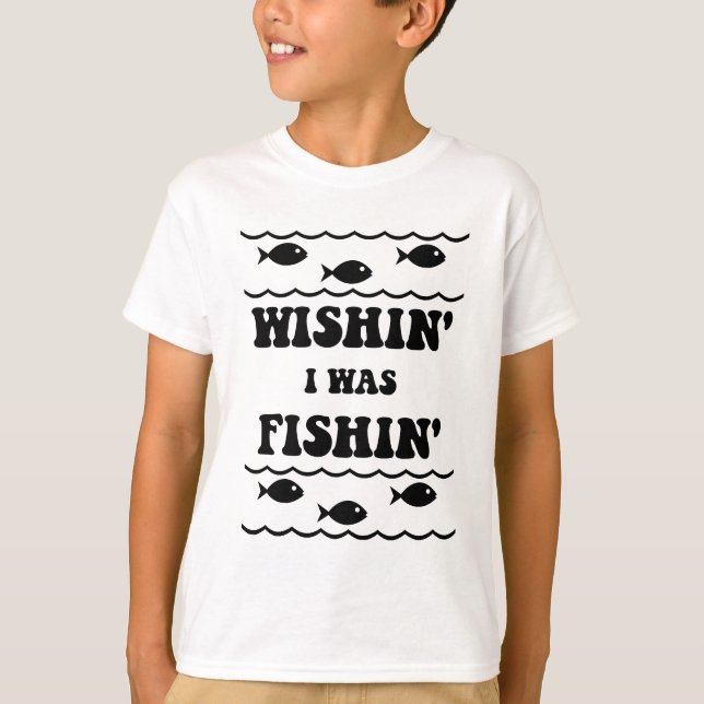 T-shirt J'étais pêcheur (Devant)