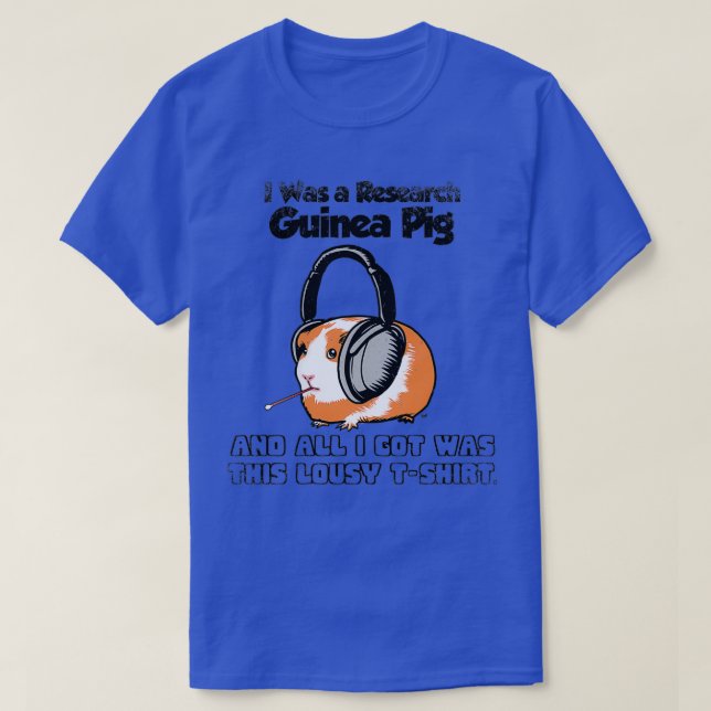 T-shirt J'étais un cochon de Guinée (Design devant)