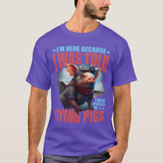 T-shirt J'étaisiciIl y aurait des cochons volants garçon