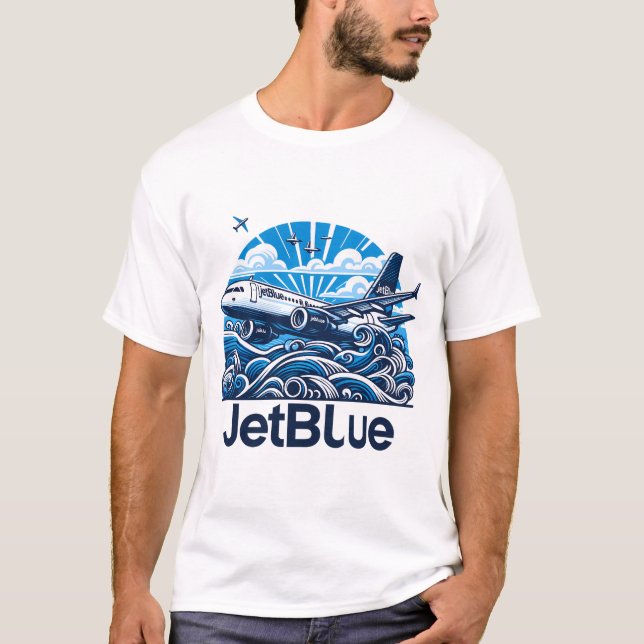 T-shirt Jetblue Airbus (Devant)