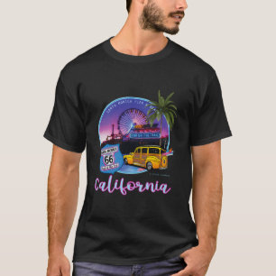 T-shirt Jetée de Santa Monica Californie 66 Fin de la pist