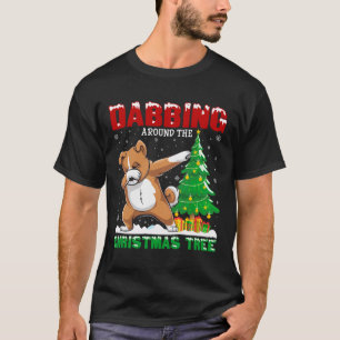 T-shirt Jeter autour de l'arbre de Noël Zuchon Chien Noël