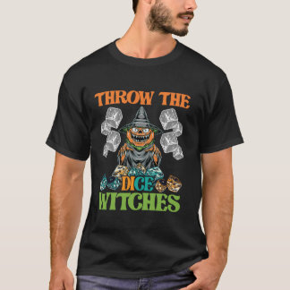 T-shirt Jeter Dice Citrouille sorcières Bunco jeu Lover Ha