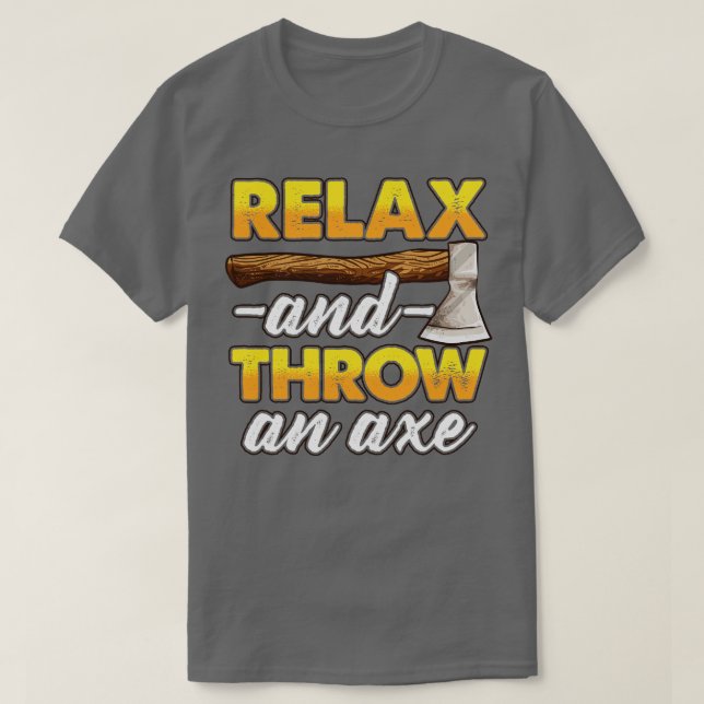 T-shirt Jeter un Ax drôle Ax Jeter (Design devant)