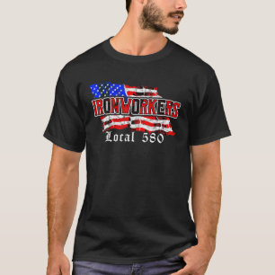 T-shirt Jeteurs Locaux 580 NYC American Drapeau Patriotiqu