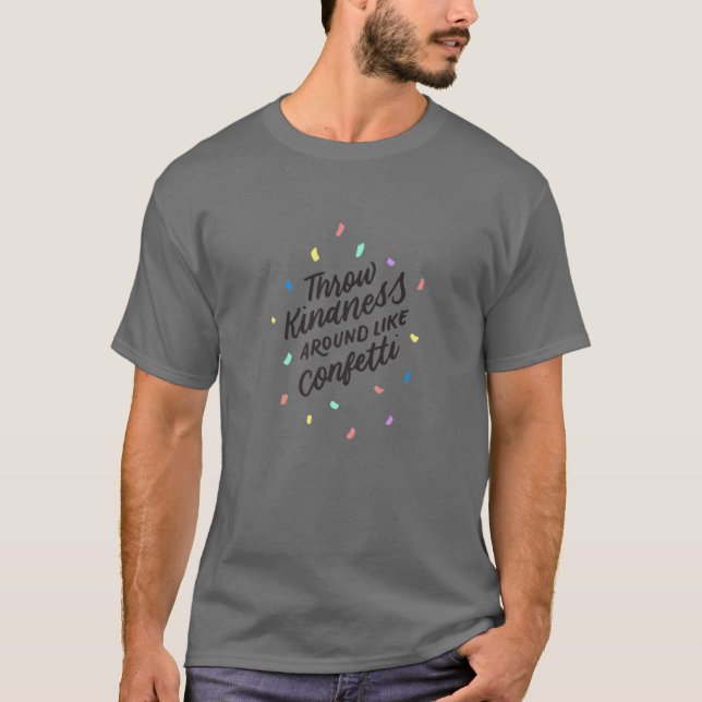 T-shirt Jetez De La Douceur Autour Comme Confetti, Gif Pos (Devant)