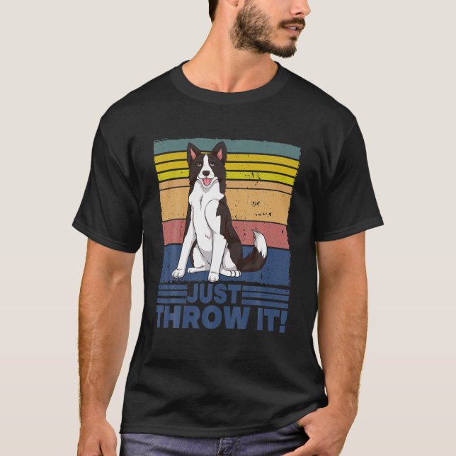 T-shirt Jetez-Le Bordure Collie (Devant)