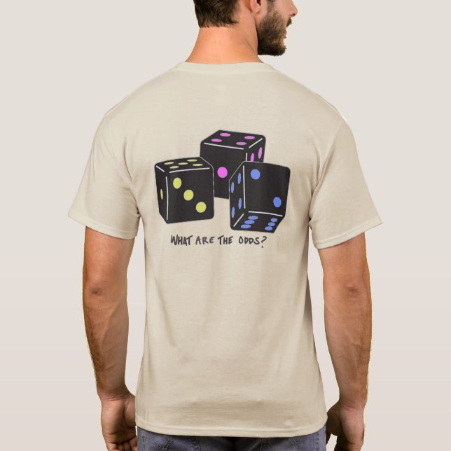 T-shirt Jetez le dés - deux images (Dos)