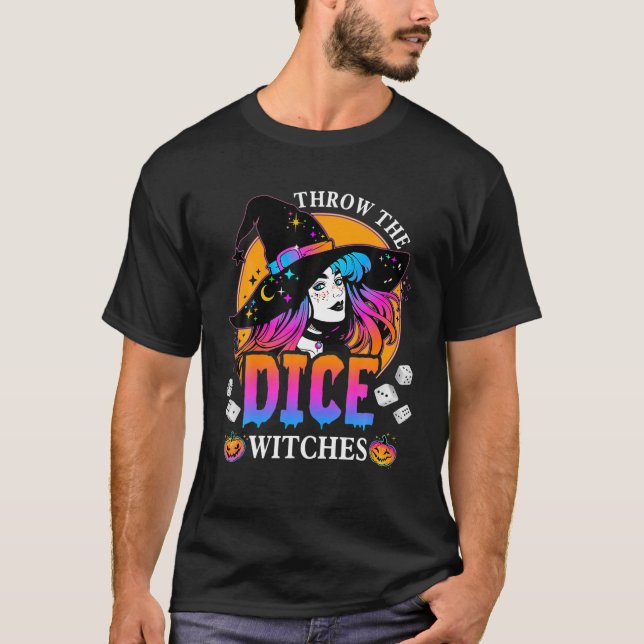 T-shirt Jetez Les Sorcières De Dice Bunco Bonne Fête D'Hal (Devant)