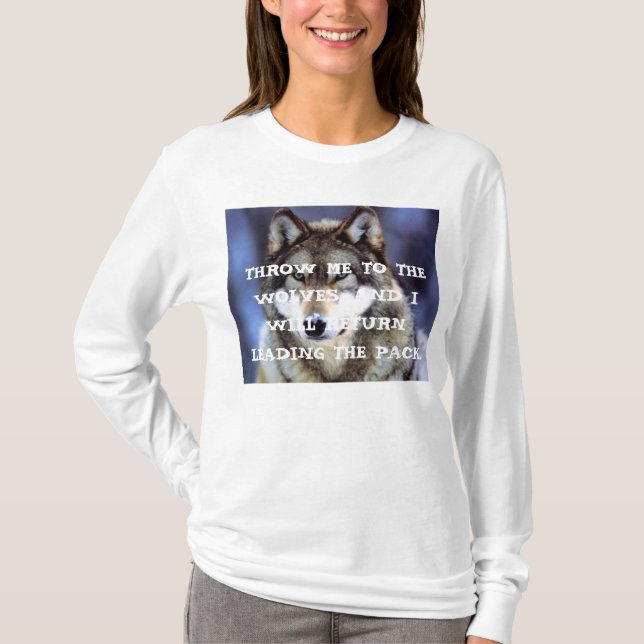 T-SHIRT JETEZ-MOI AUX LOUPS (Devant)