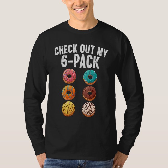 T-shirt Jetez Un Coup D'Oeil À Mon Pack 6 Pack Donut Sarca (Devant)