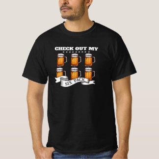 T-shirt Jetez un coup d'oeil à mon pack de six - Ale