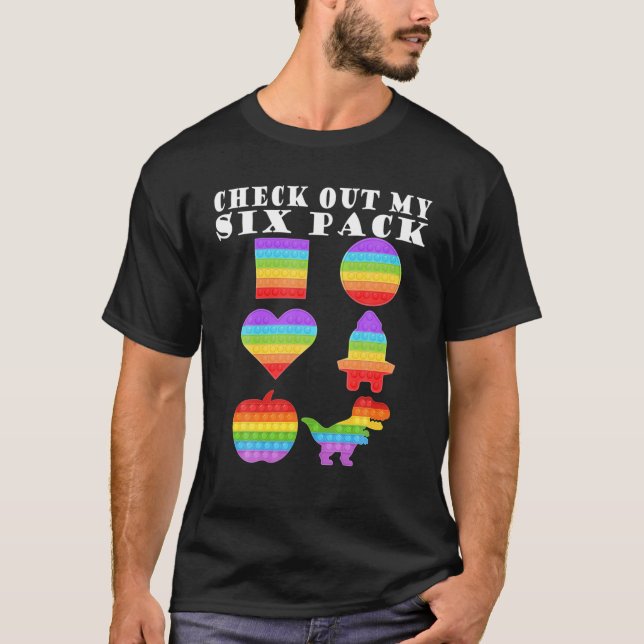 T-shirt Jetez Un Coup D'Oeil À Mon Six Pack Cool Fidget Po (Devant)