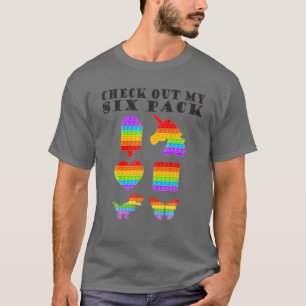T-shirt Jetez Un Coup D'Oeil À Mon Six Pack Cool Fidget Po