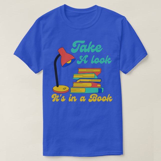 T-shirt Jetez un coup d'oeil à son livre2 (Design devant)