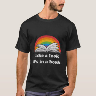 T-shirt Jetez Un Oeil C'Est Dans Un Livre Lecture Vintage