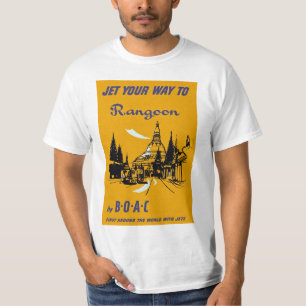 T-shirt Jetez votre chemin vers Rangoon