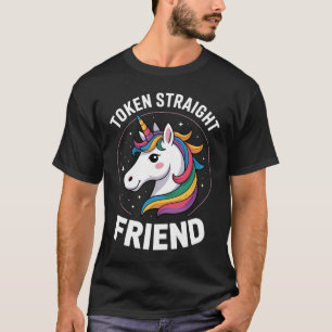 T-shirt Jeton Ami Droit Licorne Gay Fierté LGBTQ Allié