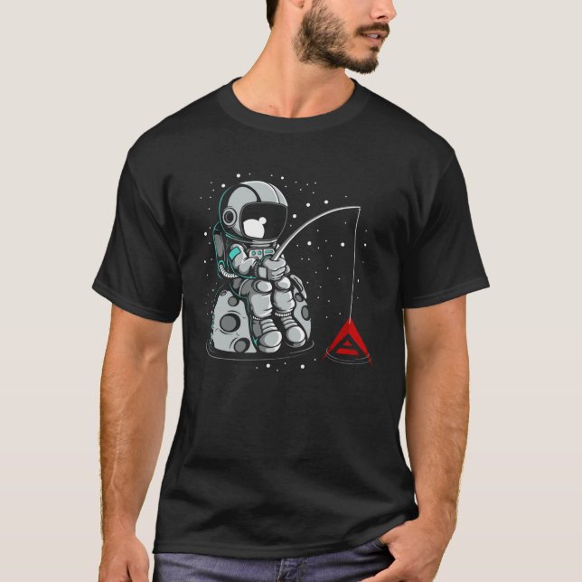 T-shirt Jeton de course de taureau de crypto-monnaie de pê (Devant)
