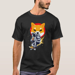 T-shirt Jeton De La Barrière De La Pièce Shiba Inu Vers La