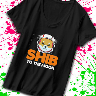 T-shirt Jeton Shib Shiba Inu Crypto Mème Pièce Moon Chien