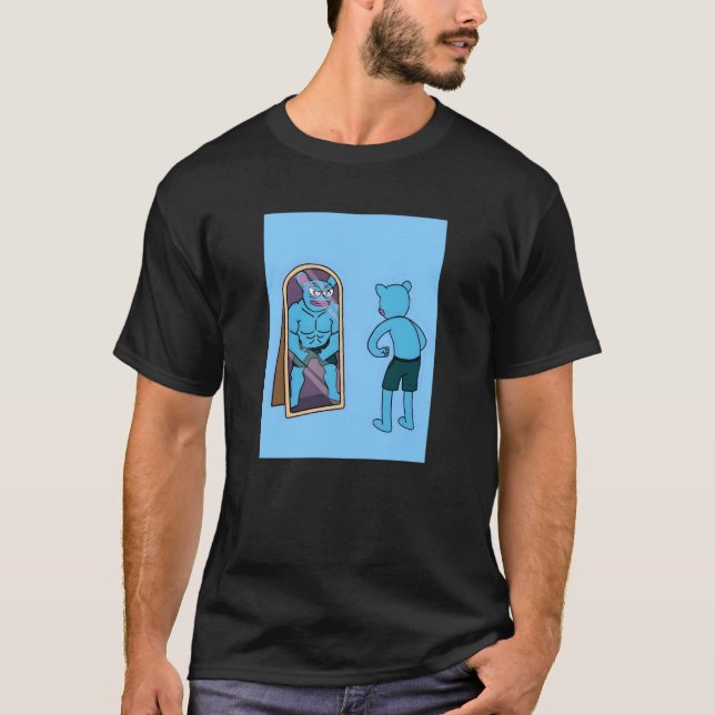 T-shirt Jetons Brett Crypto et Brett Meme pour Brett Meme  (Devant)