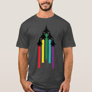 T-SHIRT JETS D'ARC-EN-CIEL