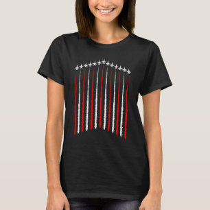 T-shirt Jets de combat patriotique 4 juillet drapeau améri