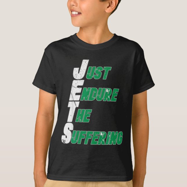 T-shirt Jets drôles qui endurent simplement le football so (Devant)