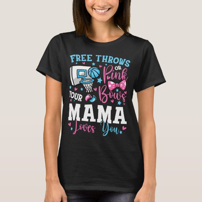 T-shirt Jets Libres Ou Bows Roses Maman M'Aime (Devant)