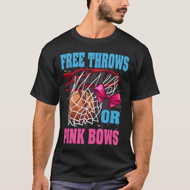 T-shirt Jets Libres Ou Vaches Roses Sexe Révéler Basketbal (Devant)