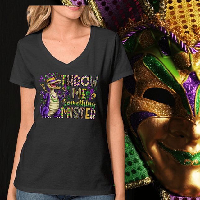 T-shirt "Jette-Moi Quelque Chose, Monsieur" Mardi Gras T-S (Créateur téléchargé)