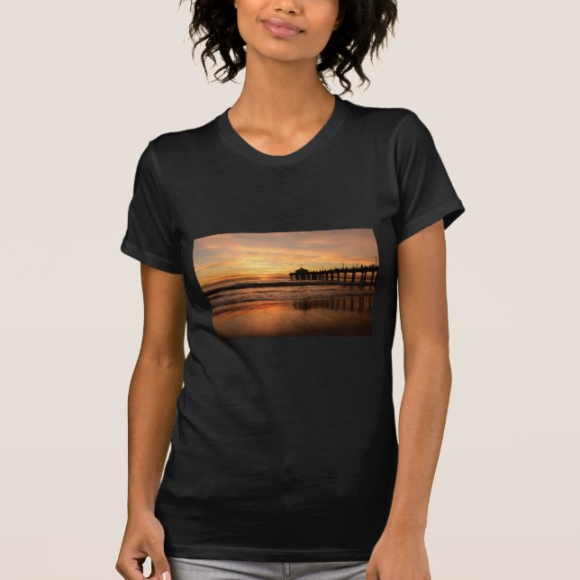 T-shirt Jetty au coucher du soleil (Devant)