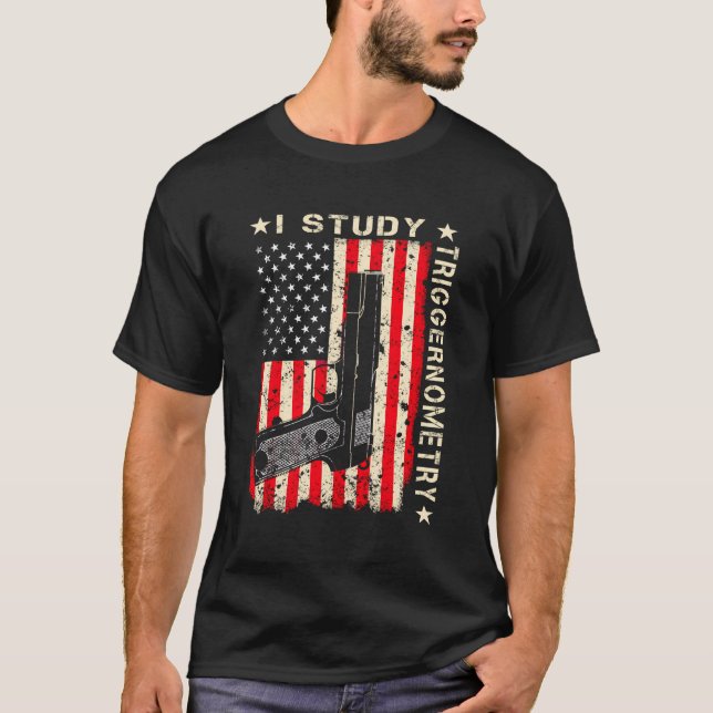 T-shirt J'Étudie Le Canon Triggernometry Sur Le Dos 2E Ame (Devant)