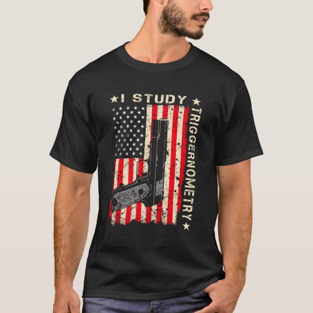 T-shirt J'Étudie Le Canon Triggernometry Sur Le Dos 2E Ame (Devant)