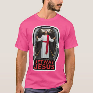 T-shirt Jetway Jesus Voyage Humour Et Irrévérencieux