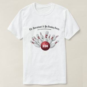 T-shirt Jeu 330 de la Société internationale de quilles à 