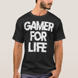 T-shirt JEU 365 Gamer For Life Tee For Video Jeu Playe