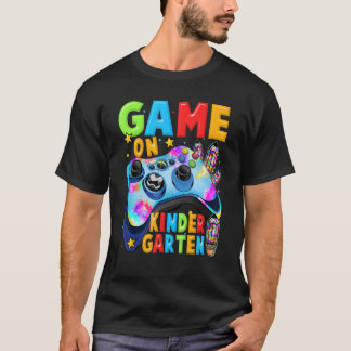 T-shirt Jeu À La Maternelle Retour À L'École Tie Dye Vidéo