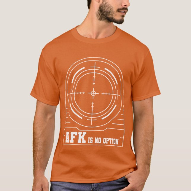 T-shirt Jeu afk pas d'option gamer jeu vidéo f (Devant)