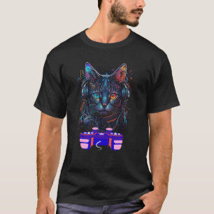T-shirt Jeu Allemand Rex Cat Player Vidéo Animal Gamer Me