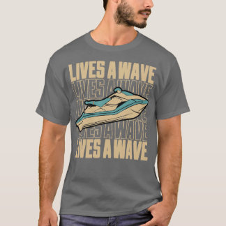 T-shirt Jeu amusant Cadeau de ski pour eau Sport Lover Lif