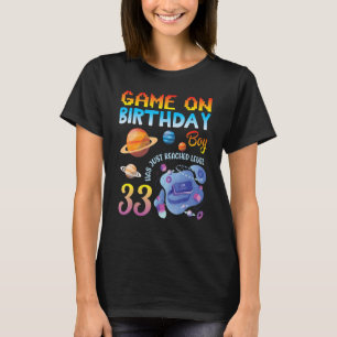 T-shirt Jeu Anniversaire Gamer Boy Vient D'Atteindre Le Ni