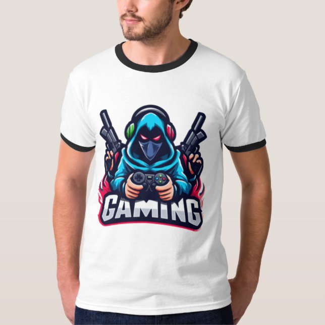 T-shirt Jeu Assassin Ringer Tee - Freefit Naturellement" (Devant)