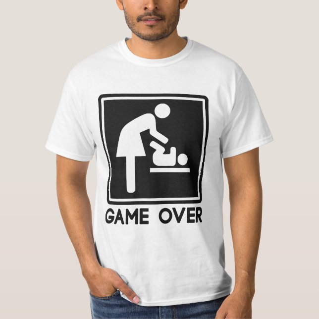 T-shirt Jeu au-dessus de nouveau bébé pour la maman de (Devant)