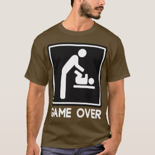 T-shirt Jeu au-dessus de nouveau bébé pour le papa de